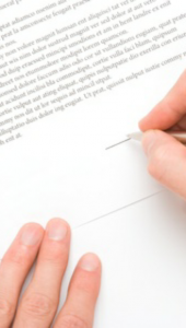signing a contract