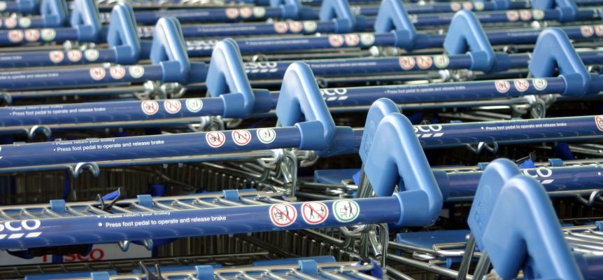 Tesco shopping trollies